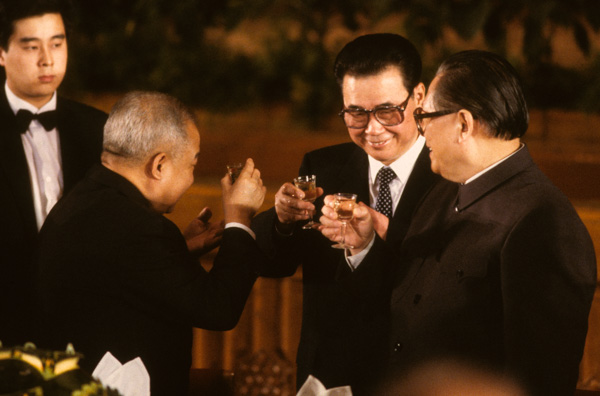 Norodom Sihanouk, Li Peng, Jiang Zemin, 40th anniversary of Communist Party