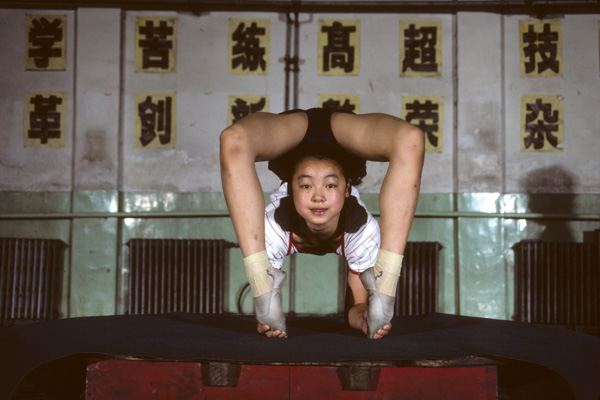 Girl at acrobat school, Beijing
