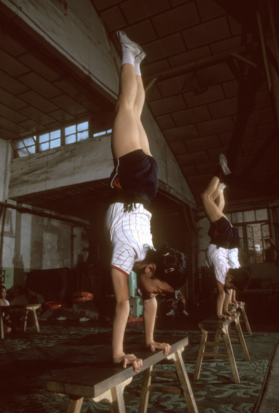 Children at acrobat school, Beijing