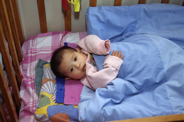 Baby in Beijing orphanage