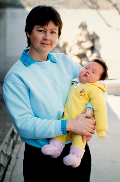 Would-be adoptive mother and child, Beijing China
