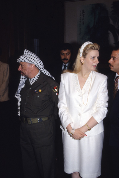 Arafat and wife Suha