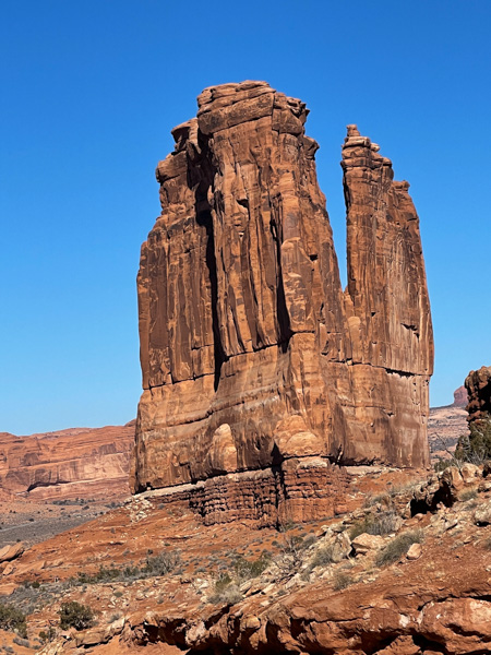 Courthouse towers, Arches National Park, near Moab, Utah
