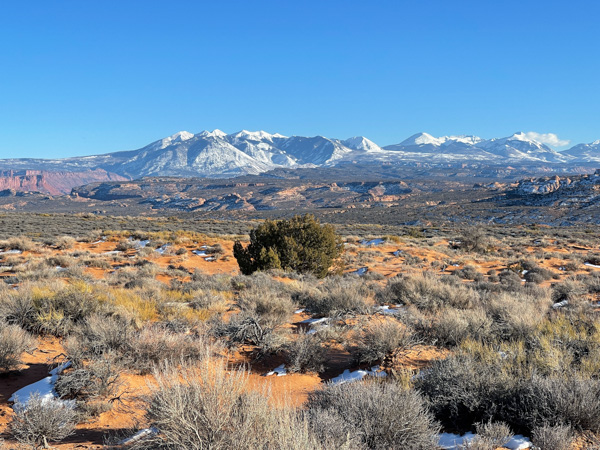La Sal Mountains, Arches National Park, near Moab, Utah