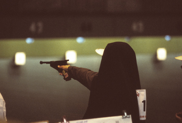 Iranian pistol shooter, Asian Games