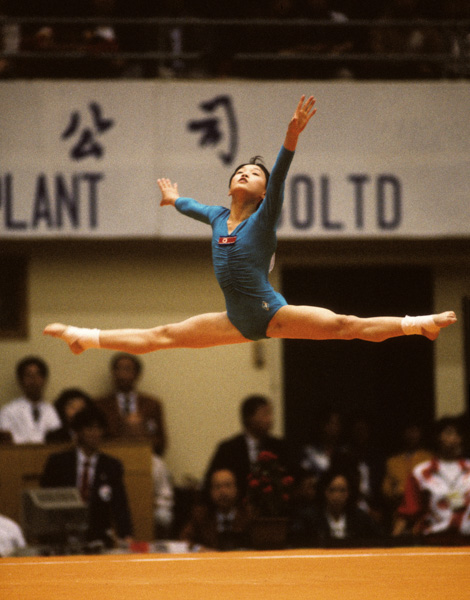 North Korean gymnast, Asian Games