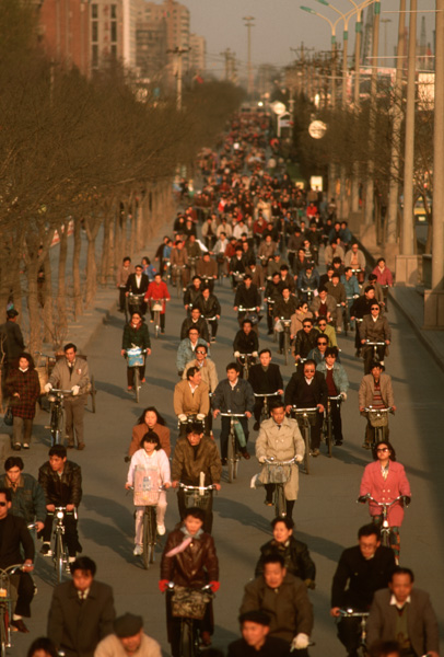 Bicycle traffic, Beijing