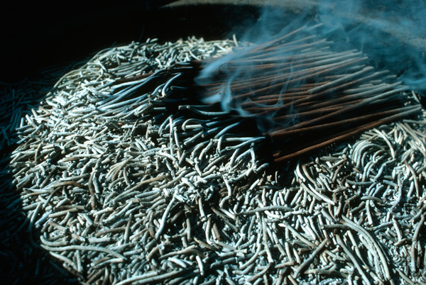 Incense at a Buddhist temple