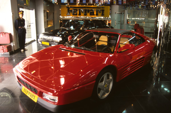 Ferrari in showroom, Beijing