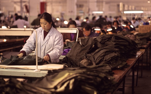 PLA factory makes uniforms