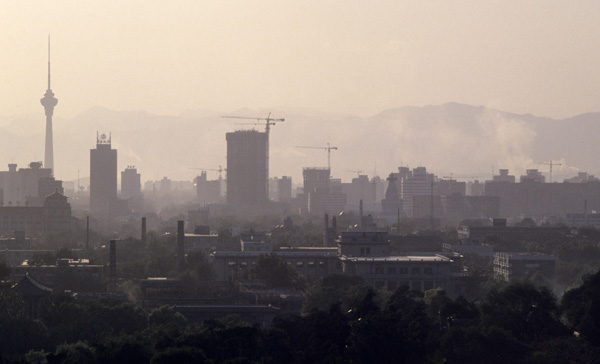 Construction cranes, Beijing