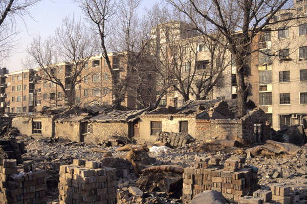 Demolished neighborhood, Beijing