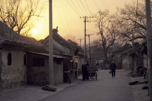 Garbage colleger in hutong