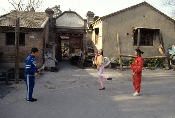 Children play in hutong, Beijing