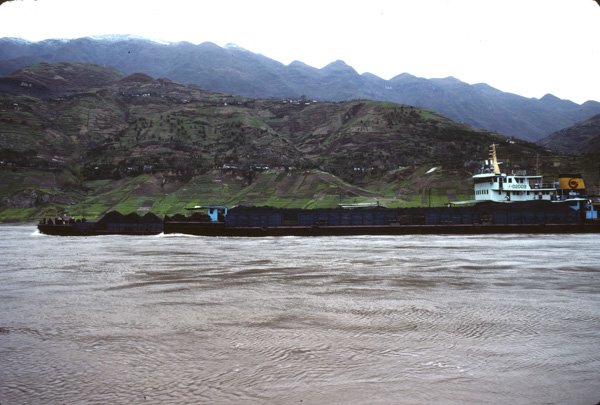 Coal barge on Yangzi River