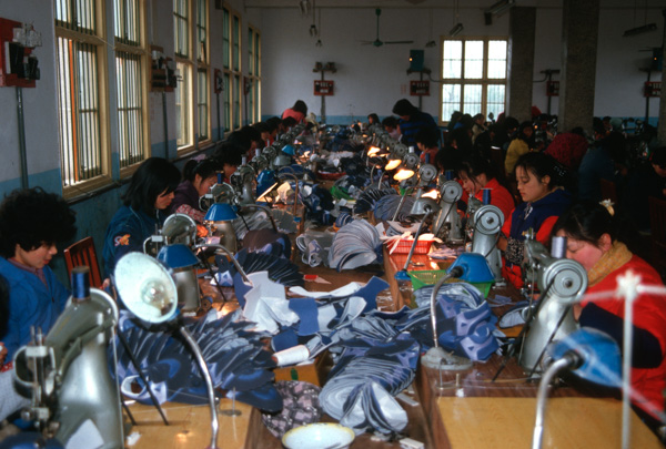 Shoe factory, China