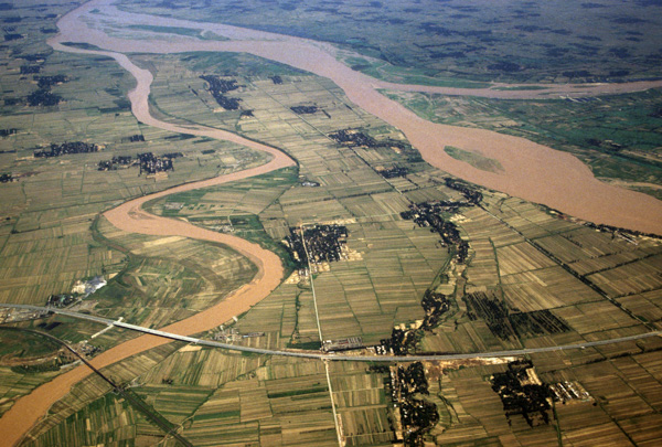 Aerial view of Shaanxi province