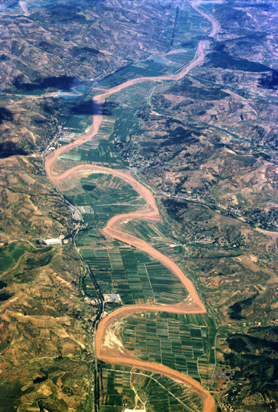 Shanzi Province, aerial view
