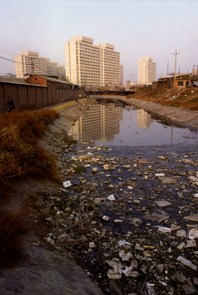Polluted canal, Beijing