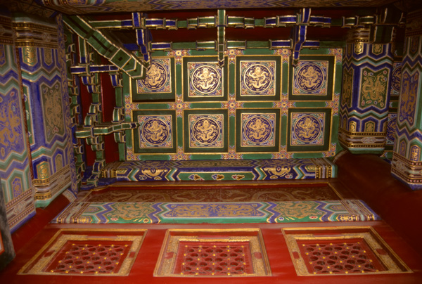 Painted porch ceiling interior, Forbidden City