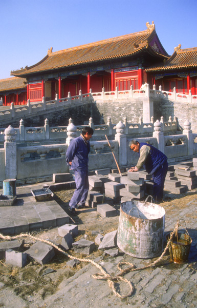 Forbidden City Restoration Work