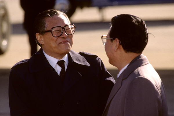 Jiang Zemin and Li Peng
