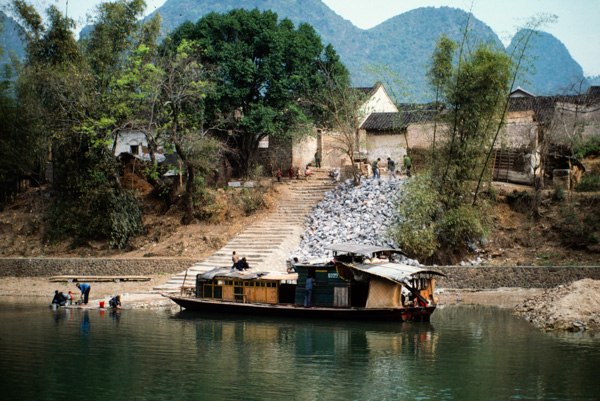 Boat along the Li River, Guilin, China
