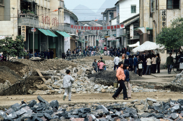 Construction in Yangshuo, China
