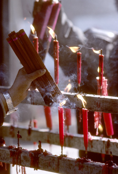 Candles and Incense, Happy Buddha Temple