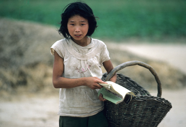 Girl with basket, Henan