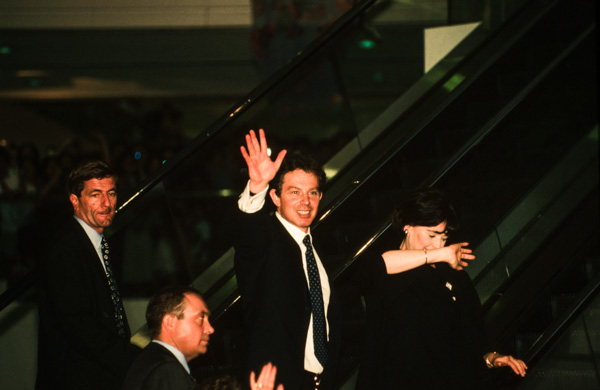 British Prime Minister Tony Blair at the Hong Kong handover to China. Jul. 1, 1997.