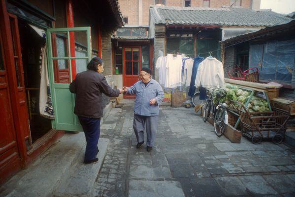 Women in courtyard