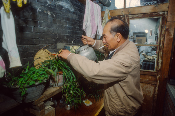 Hutong resident, Beijing, China