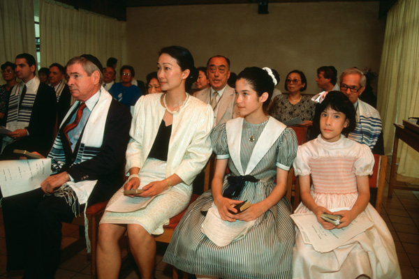 American girl at bat mitzvah
