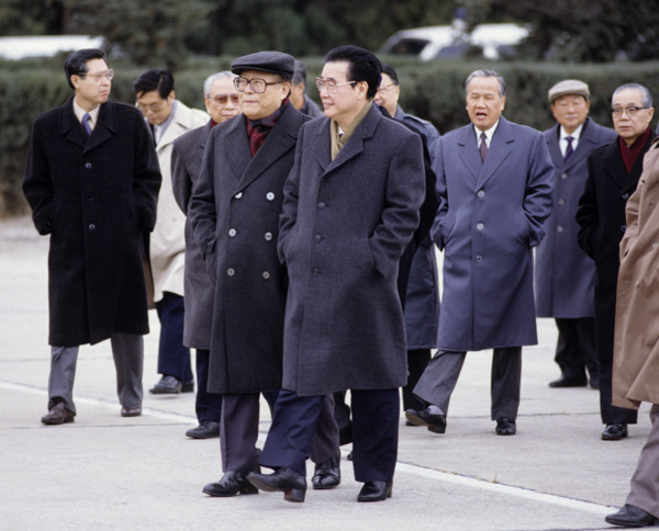 Jiang Zimin and Li Peng