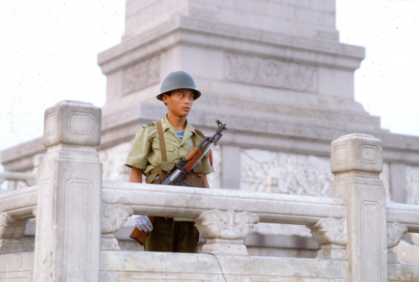 Martiual law soldier, Tiananmen Square