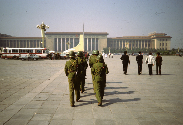 Martial law troops, Tiananmen Square