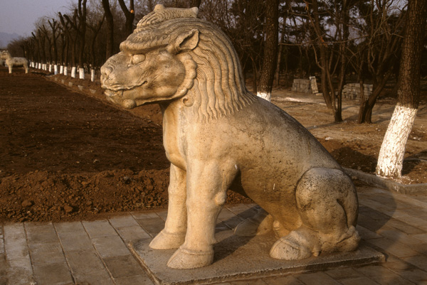 Ming Tombs, carved creature