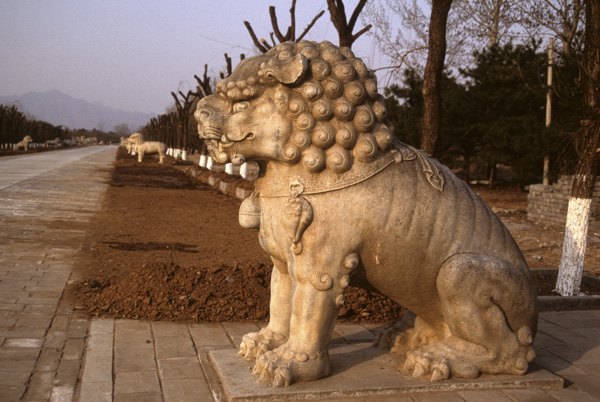 Ming Tombs, carved creature