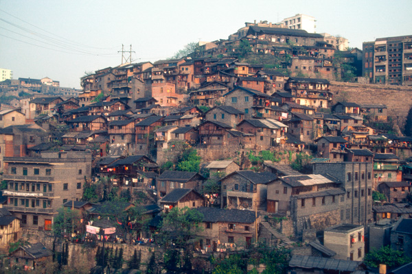 Crowded housing in Chongqing, China