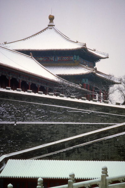 Forbidden City Architecture and Snow