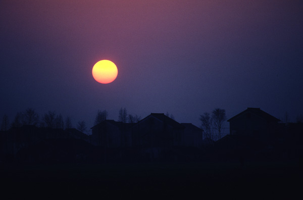 Sunset near Hangzhou, China