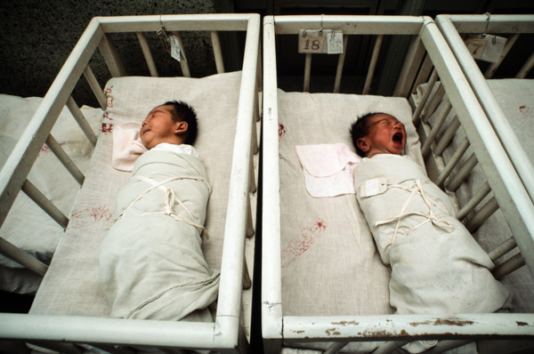 Newborn babies, Beijing, China