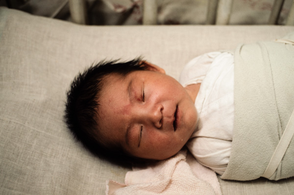 Newborn baby, Beijing, China