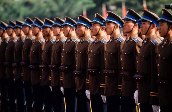 PLA honor guard, Beijing, China