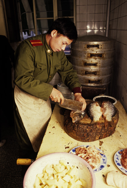 Army cook, China
