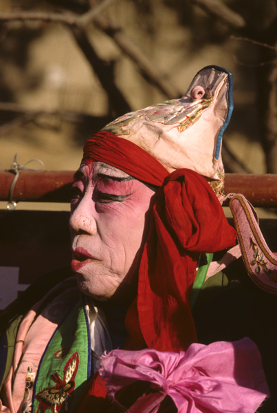 Entertainer in traditional costume, Beijing