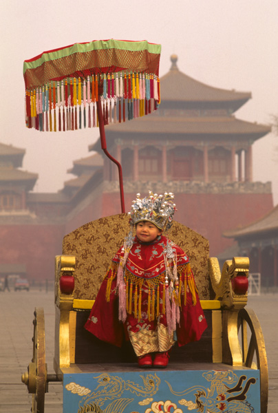 Child dressed as emperor