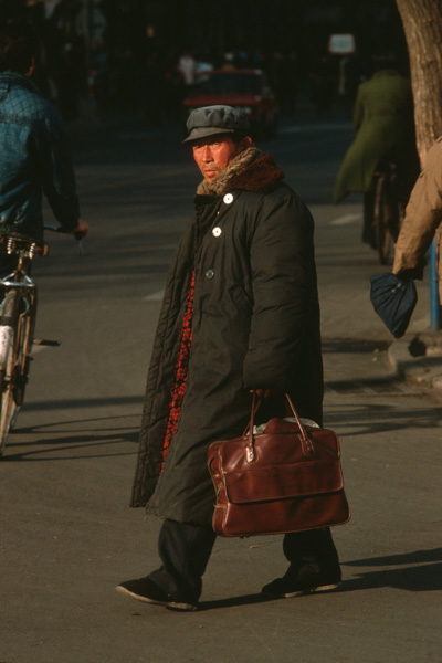 Man in Mao cap and coat, Beijing