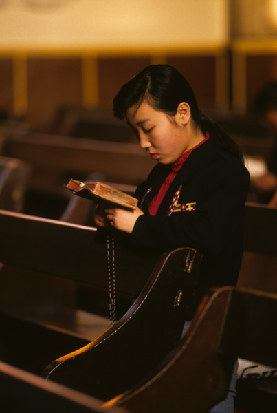 Worshiper, Southern Cathedral, Beijing
